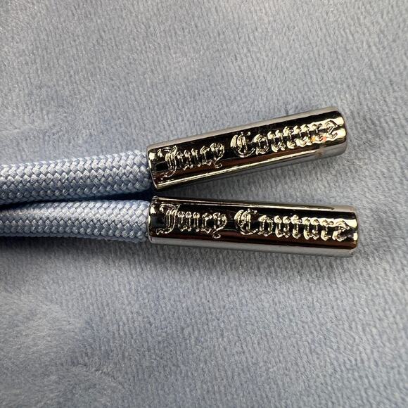 Juicy Couture Y2K OG Bling Logo Velour Track Pants Pastel Turquoise Size XL - Picture 10 of 14